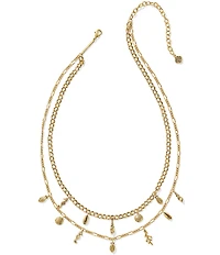 Kendra Scott Alexa Shell Chain Short Multi Strand Necklace