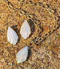 Kendra Scott Alexa Shell Statement Drop Earrings