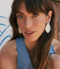 Kendra Scott Alexa Shell Statement Drop Earrings