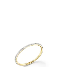 Kendra Scott Angelina 14k Yellow Gold Crystal Band Ring