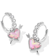 Kendra Scott Ari Heart Arrow Huggie Hoop Drop Earrings