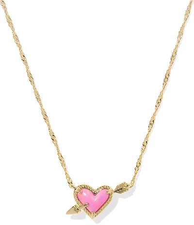 Kendra Scott Ari Heart Arrow Short Pendant Necklace