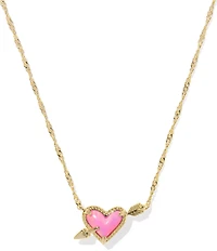 Kendra Scott Ari Heart Arrow Short Pendant Necklace