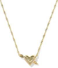 Kendra Scott Ari Heart Arrow Short Pendant Necklace