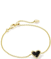 Kendra Scott Ari Heart Drusy Gold Chain Bracelet