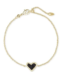 Kendra Scott Ari Heart Drusy Gold Chain Bracelet