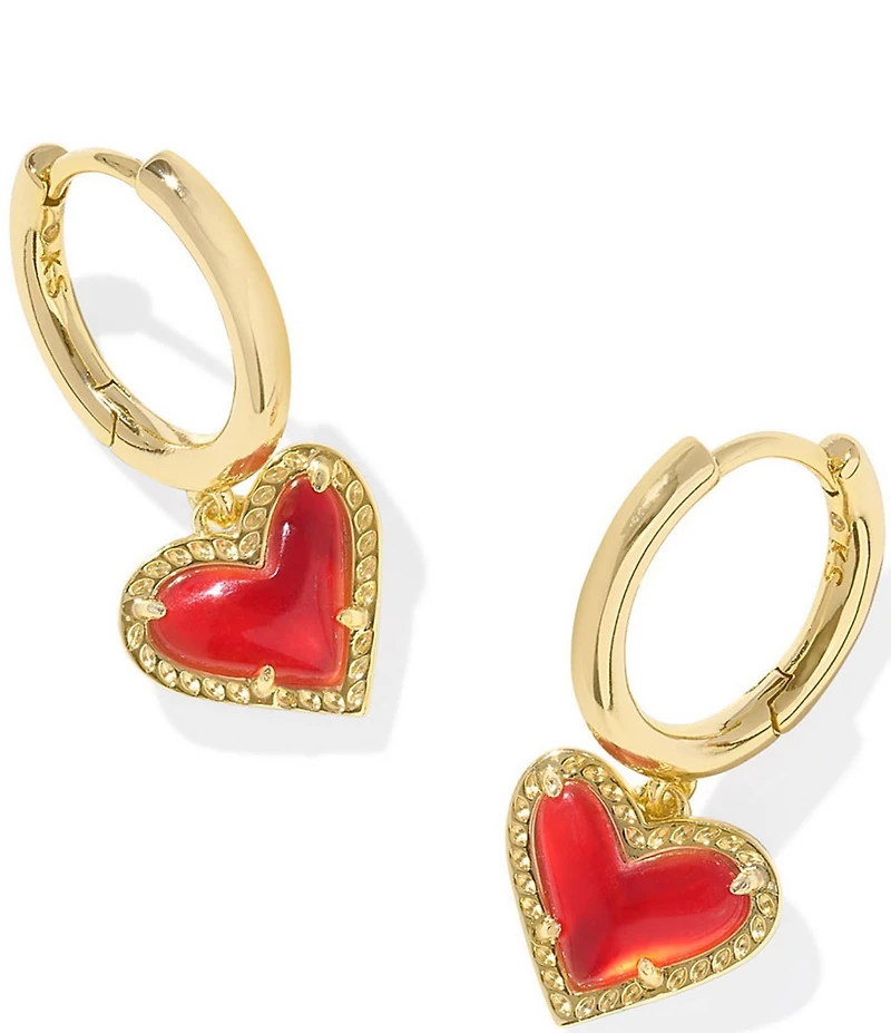 Kendra Scott Ari Heart Huggie Hoop Earrings