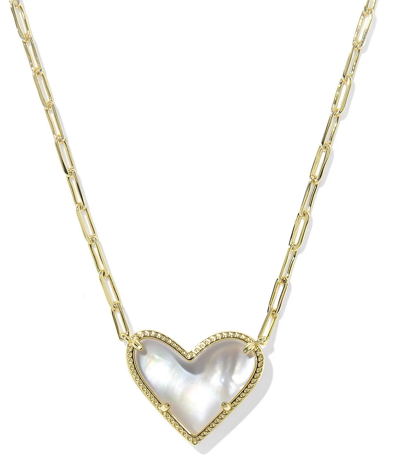 Kendra Scott Ari Heart Statement Short Pendant Necklace