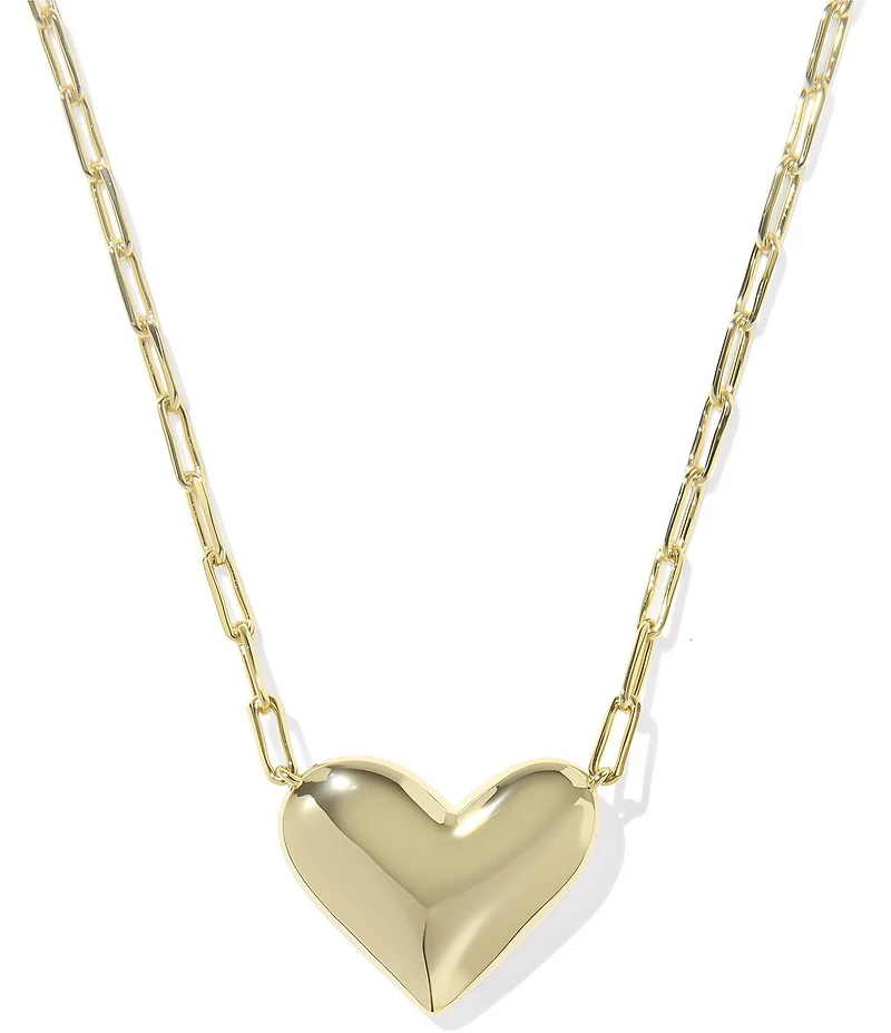 Kendra Scott Ari Heart Statement Short Pendant Necklace