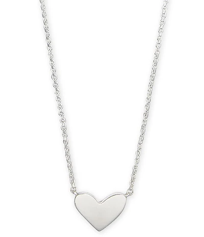 Kendra Scott Ari Heart Sterling Silver Pendant Necklace