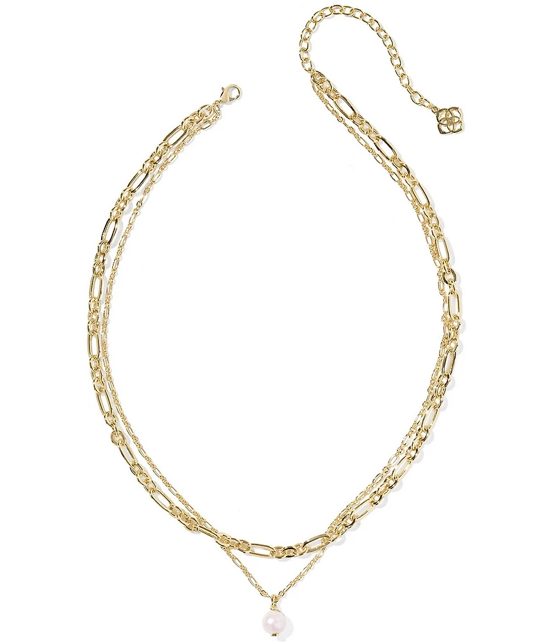 Kendra Scott Ashton Freshwater Pearl Short Multi Strand Necklace