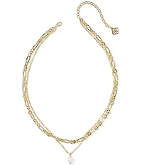 Kendra Scott Ashton Freshwater Pearl Short Multi Strand Necklace