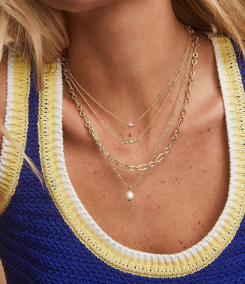 Kendra Scott Ashton Freshwater Pearl Short Multi Strand Necklace