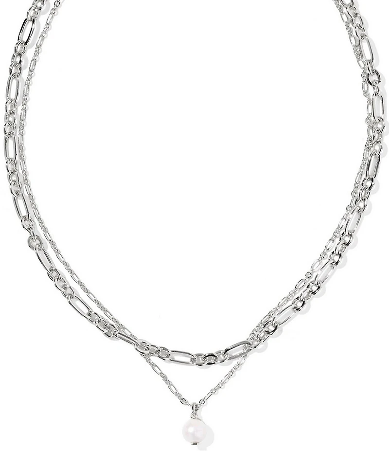 Kendra Scott Ashton Freshwater Pearl Short Multi Strand Necklace