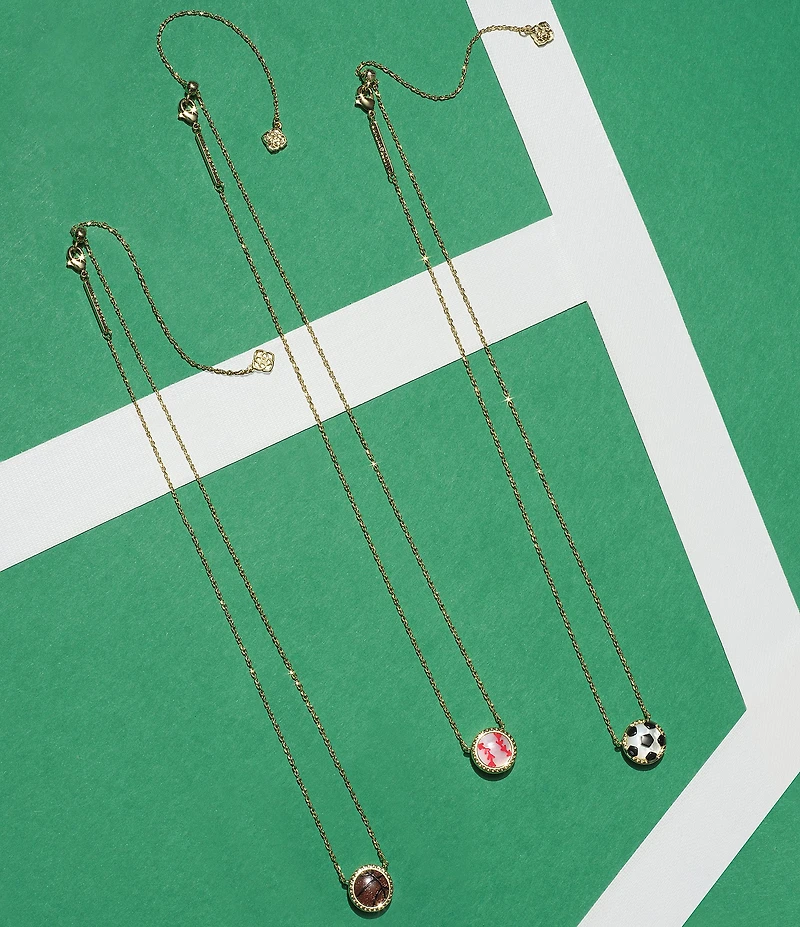 Kendra Scott Baseball Novelty Short Pendant Necklace