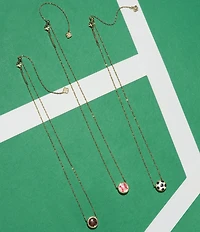 Kendra Scott Baseball Novelty Short Pendant Necklace