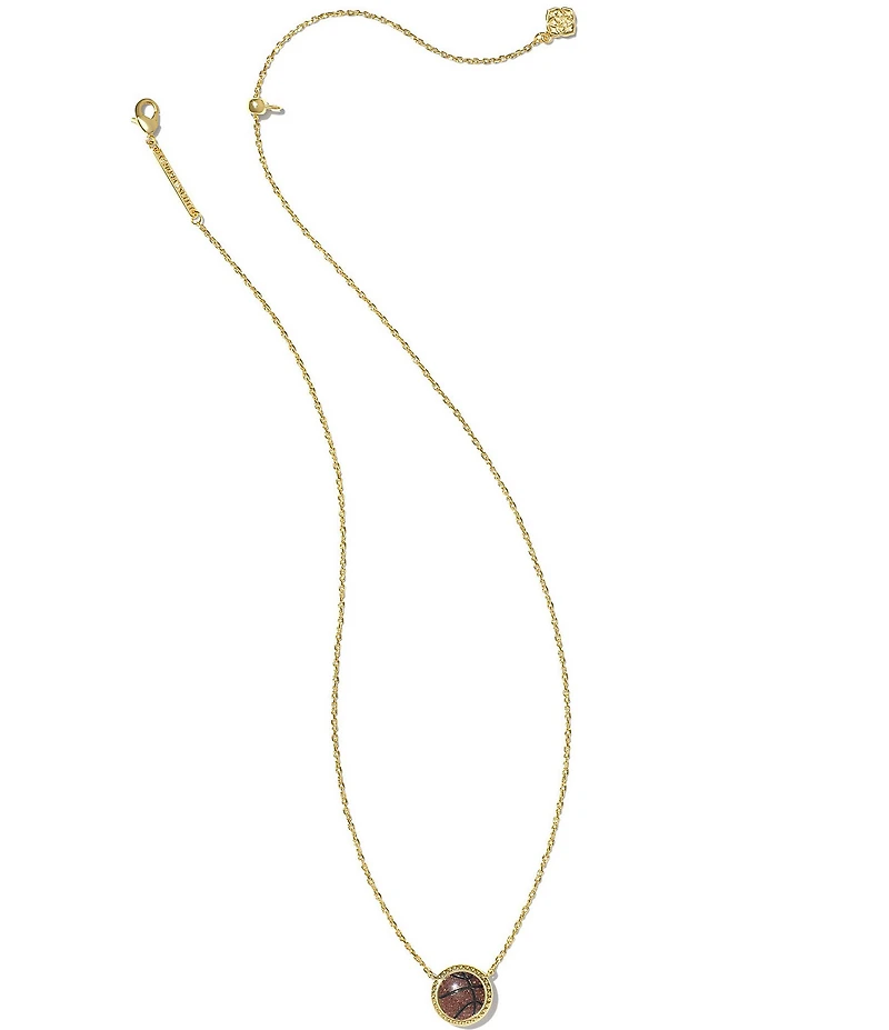Kendra Scott Basketball Novelty Short Pendant Necklace
