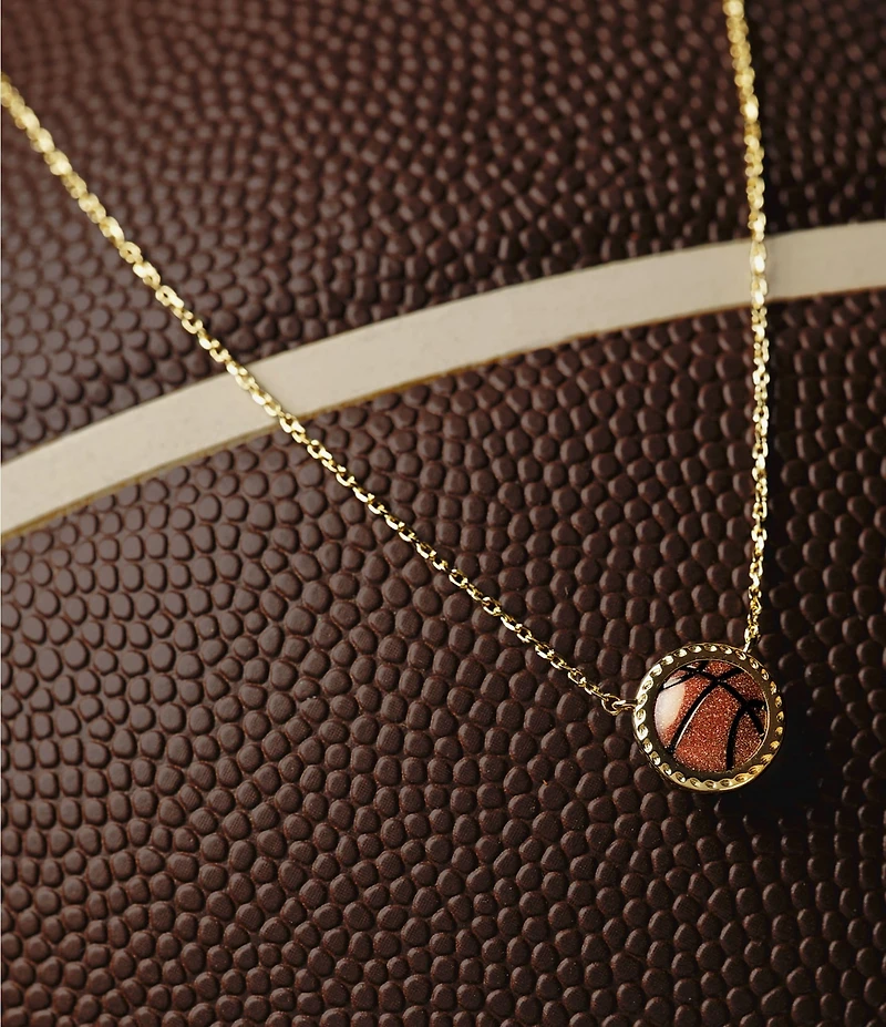 Kendra Scott Basketball Novelty Short Pendant Necklace