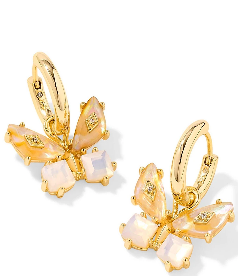 Kendra Scott Bianca Butterfly Huggie Hoop Drop Earrings