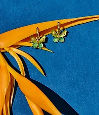 Kendra Scott Bianca Butterfly Huggie Hoop Drop Earrings