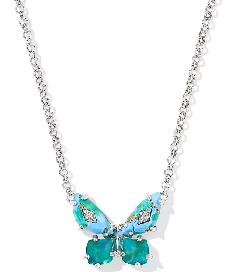 Kendra Scott Bianca Butterfly Short Pendant Necklace