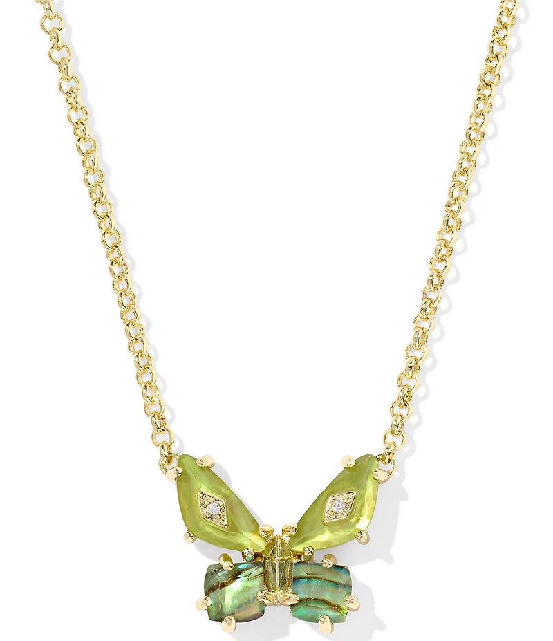 Kendra Scott Bianca Butterfly Short Pendant Necklace