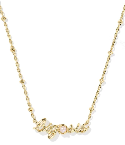 Kendra Scott Big Sis Freshwater Pearl Short Pendant Necklace