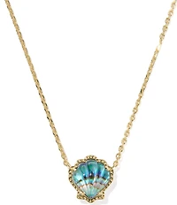 Kendra Scott Brynne Abalone Shell 14k Gold Vermeil Short Pendant Necklace