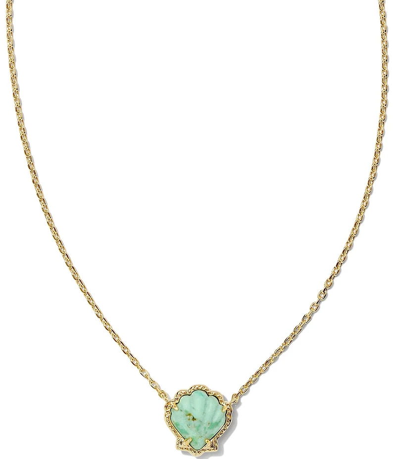 Kendra Scott Brynne Shell 14k Gold Vermeil Short Pendant Necklace