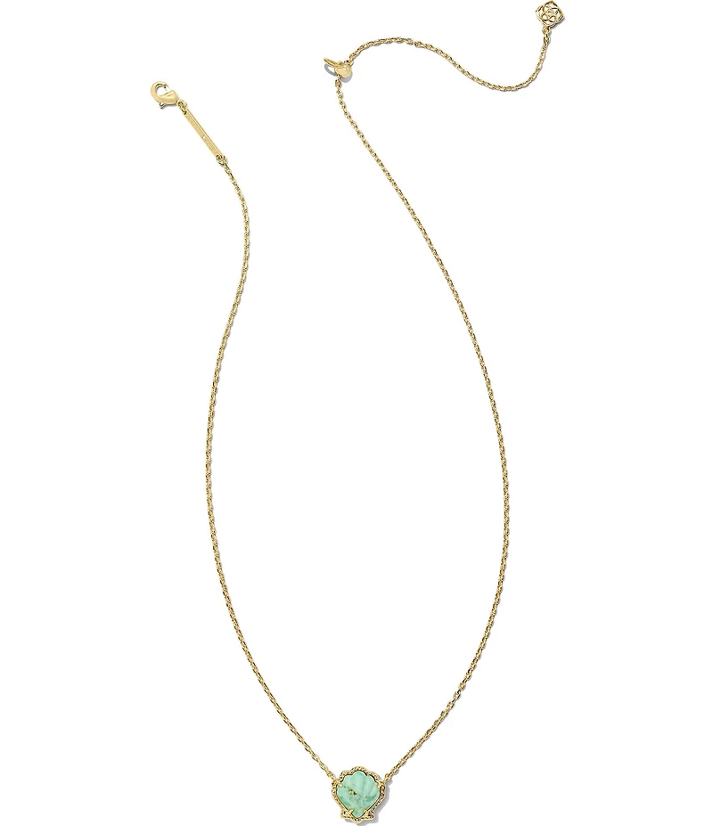 Kendra Scott Brynne Shell 14k Gold Vermeil Short Pendant Necklace