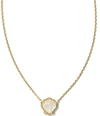 Kendra Scott Brynne Shell 14k Gold Vermeil Short Pendant Necklace