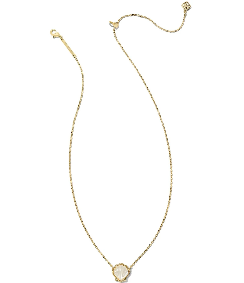 Kendra Scott Brynne Shell 14k Gold Vermeil Short Pendant Necklace
