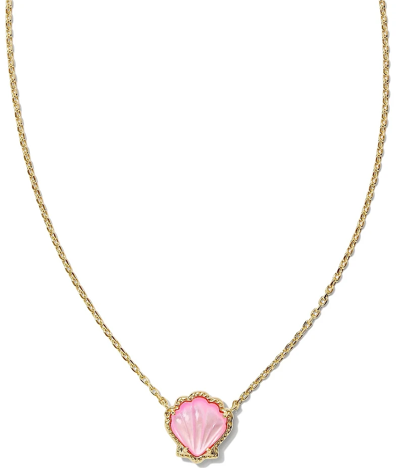 Kendra Scott Brynne Shell 14k Gold Vermeil Short Pendant Necklace
