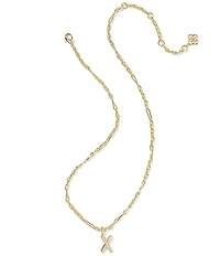 Kendra Scott Bubble Gold Letter Short Initial Pendant Necklace
