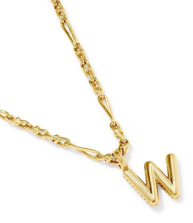 Kendra Scott Bubble Gold Letter Short Initial Pendant Necklace