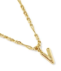 Kendra Scott Bubble Gold Letter Short Initial Pendant Necklace