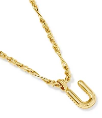 Kendra Scott Bubble Gold Letter Short Initial Pendant Necklace