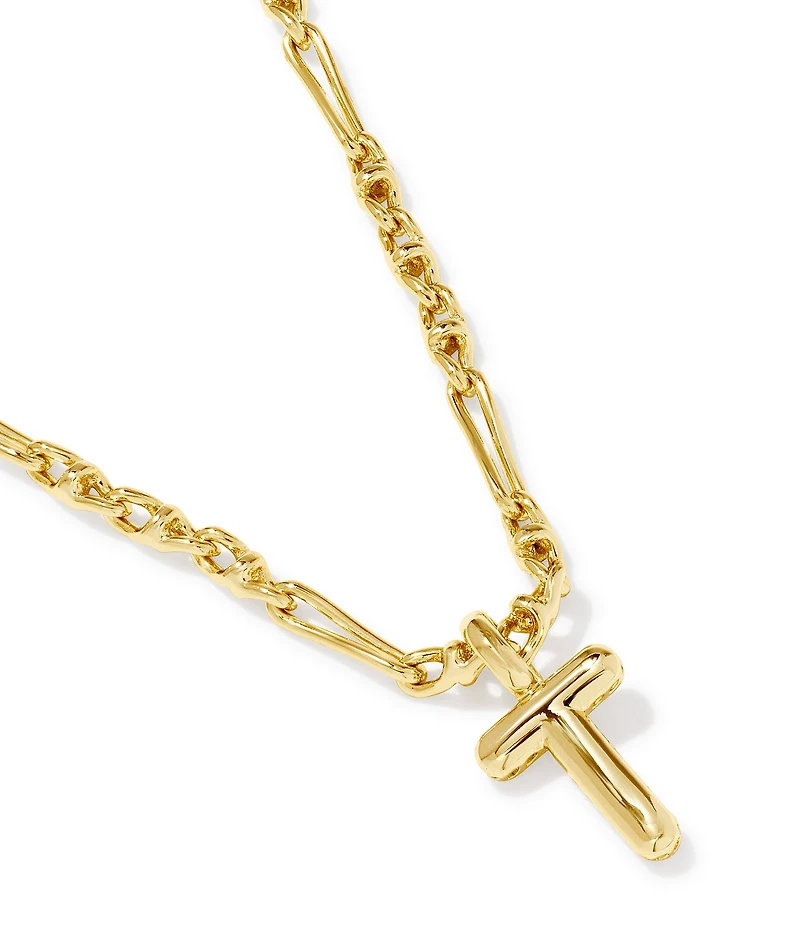 Kendra Scott Bubble Gold Letter Short Initial Pendant Necklace