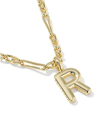 Kendra Scott Bubble Gold Letter Short Initial Pendant Necklace