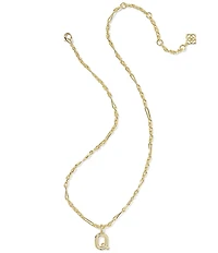 Kendra Scott Bubble Gold Letter Short Initial Pendant Necklace