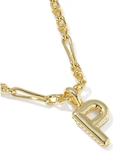 Kendra Scott Bubble Gold Letter Short Initial Pendant Necklace