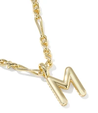 Kendra Scott Bubble Gold Letter Short Initial Pendant Necklace