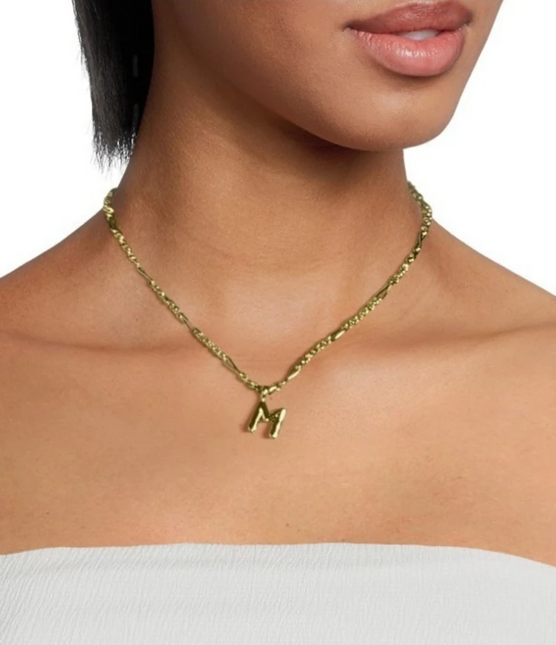 Kendra Scott Bubble Gold Letter Short Initial Pendant Necklace