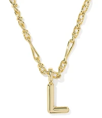 Kendra Scott Bubble Gold Letter Short Initial Pendant Necklace