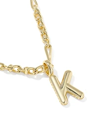 Kendra Scott Bubble Gold Letter Short Initial Pendant Necklace