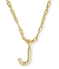 Kendra Scott Bubble Gold Letter Short Initial Pendant Necklace