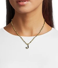 Kendra Scott Bubble Gold Letter Short Initial Pendant Necklace