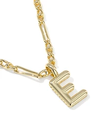 Kendra Scott Bubble Gold Letter Short Initial Pendant Necklace