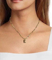 Kendra Scott Bubble Gold Letter Short Initial Pendant Necklace