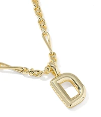 Kendra Scott Bubble Gold Letter Short Initial Pendant Necklace